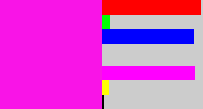 Hex color #f914e7 - pink/purple