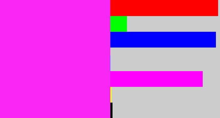 Hex color #f927f6 - pink/purple