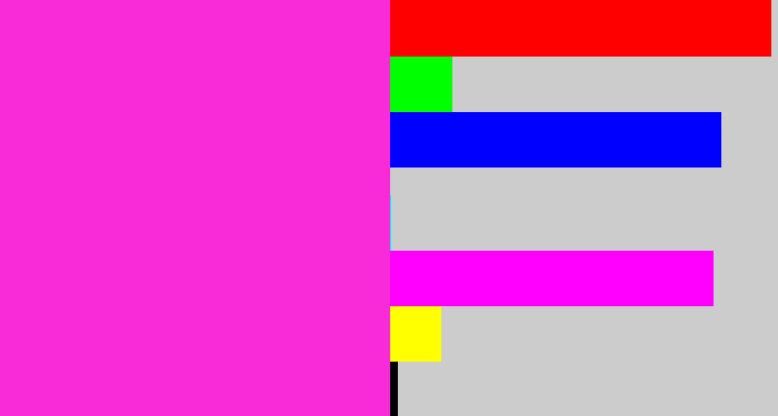 Hex color #f92ad8 - pink/purple