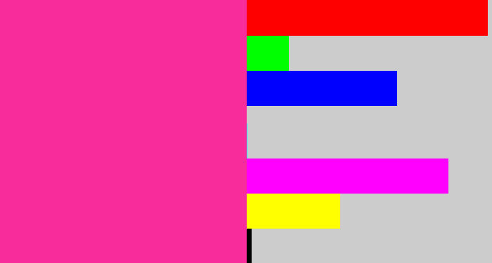 Hex color #f92c9b - barbie pink