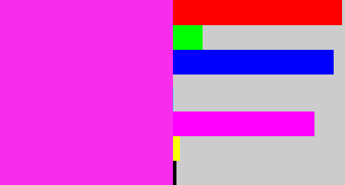 Hex color #f92cee - pink/purple