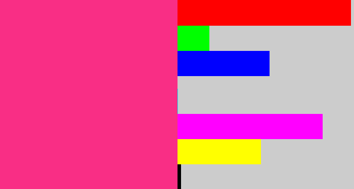 Hex color #f92e85 - warm pink