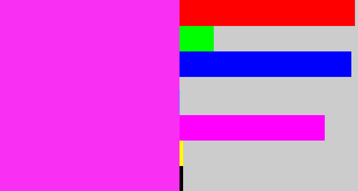 Hex color #f930f4 - pink/purple