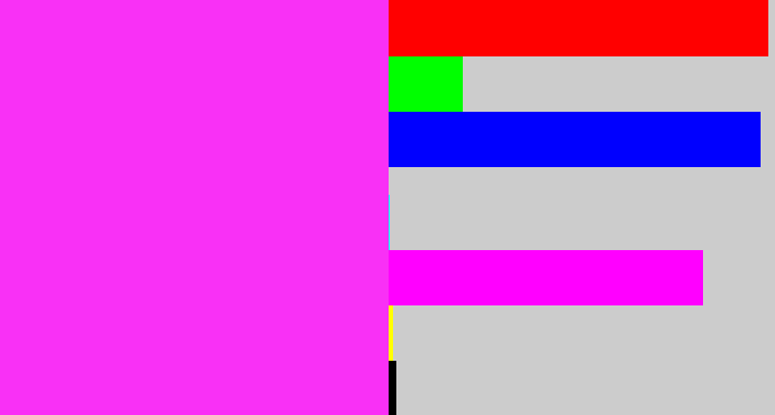 Hex color #f930f6 - pink/purple