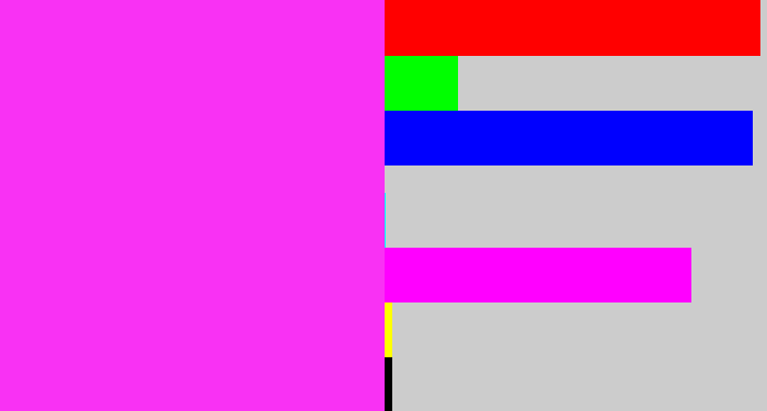 Hex color #f931f4 - pink/purple