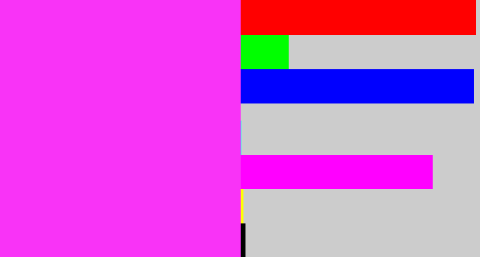 Hex color #f933f7 - pink/purple