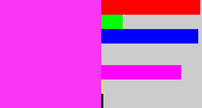 Hex color #f935f6 - pink/purple