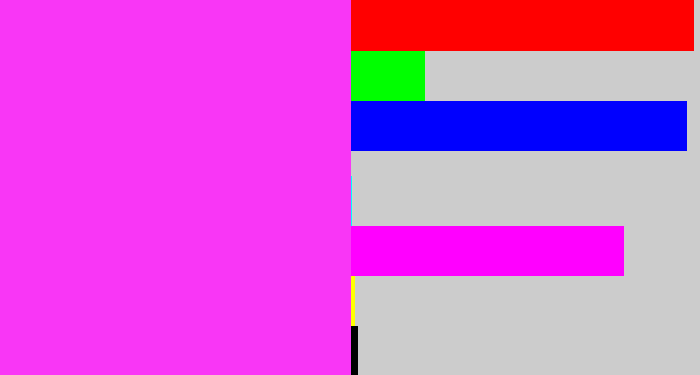 Hex color #f936f6 - pink/purple
