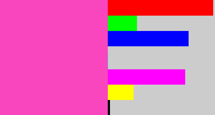 Hex color #f945be - barbie pink