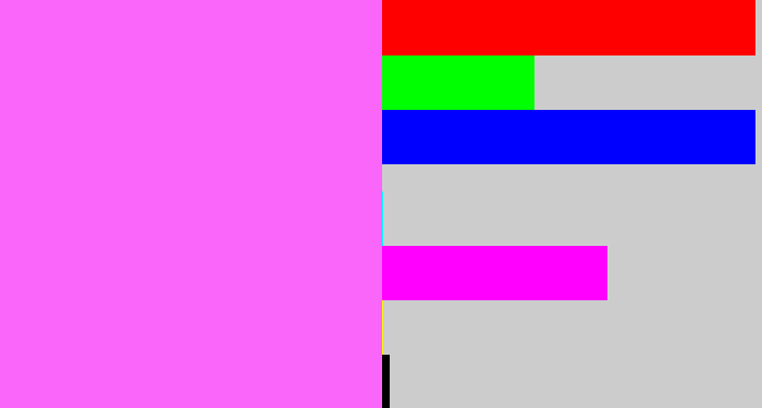 Hex color #f966f9 - light magenta