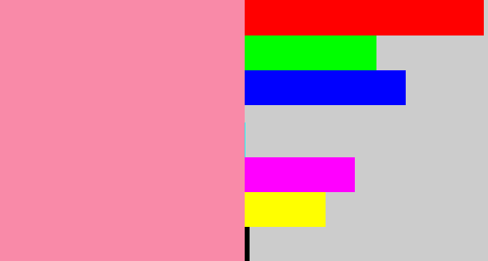 Hex color #f98aa8 - pinky