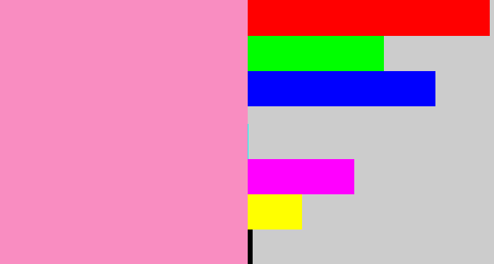 Hex color #f98dc1 - pink