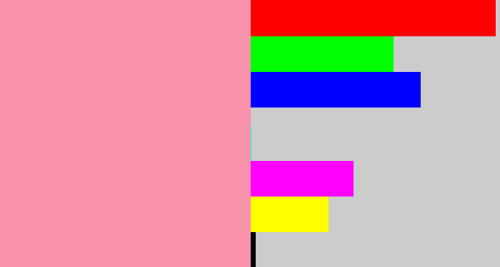 Hex color #f992ad - pinky