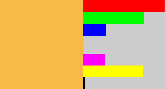 Hex color #f9b946 - butterscotch