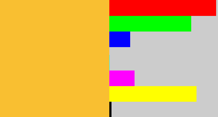 Hex color #f9bf31 - macaroni and cheese