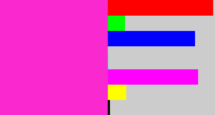 Hex color #fa28cf - pink/purple