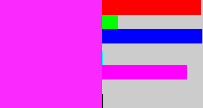 Hex color #fa29fd - pink/purple