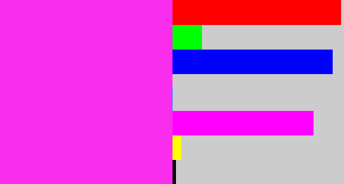 Hex color #fa2cee - pink/purple