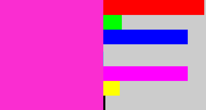 Hex color #fa2dd1 - pink/purple