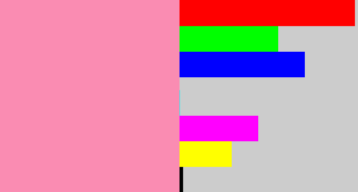 Hex color #fa8cb2 - pinky