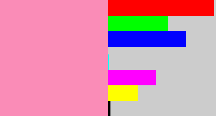 Hex color #fa8cb7 - pinky