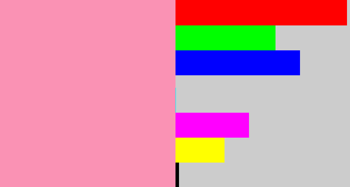 Hex color #fa92b4 - pinky