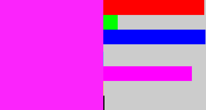 Hex color #fb24fc - pink/purple