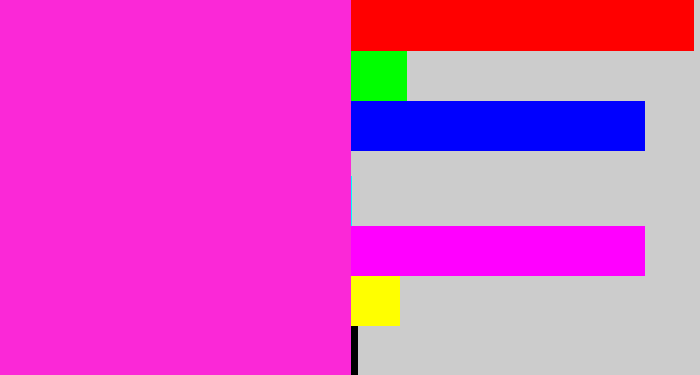 Hex color #fb28d7 - pink/purple