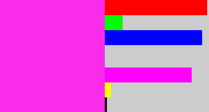 Hex color #fb2bec - pink/purple