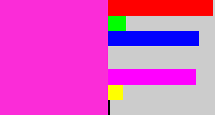Hex color #fb2cd8 - pink/purple