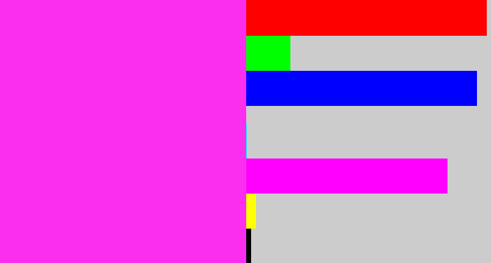 Hex color #fb2ef0 - pink/purple