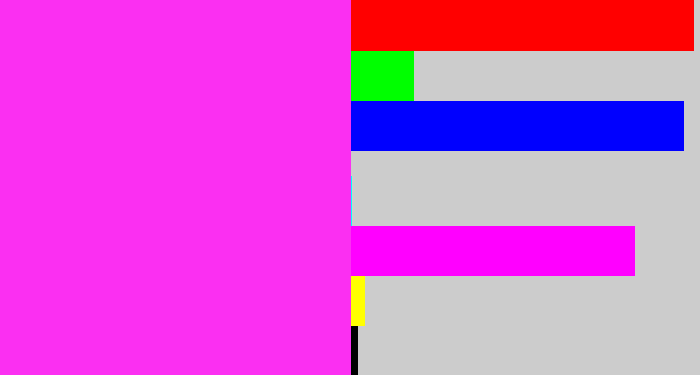 Hex color #fb2ff2 - pink/purple