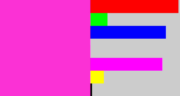 Hex color #fb31d5 - pink/purple