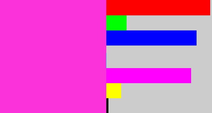 Hex color #fb31d9 - pink/purple
