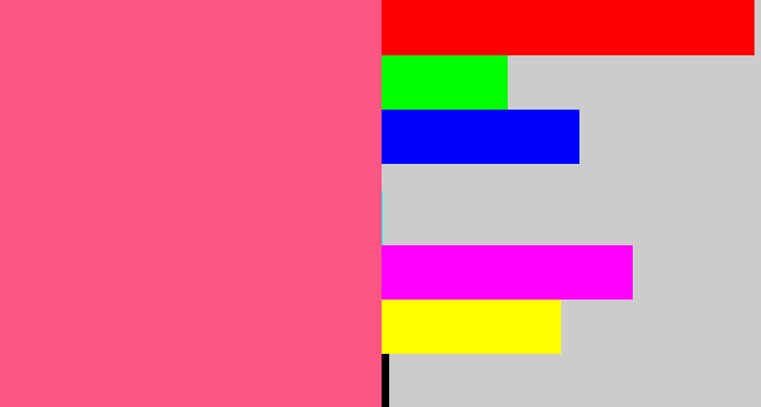 Hex color #fb5584 - warm pink