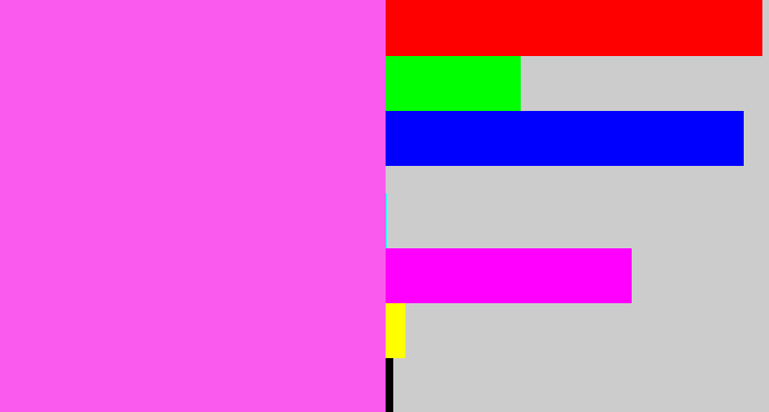 Hex color #fb5aee - light magenta