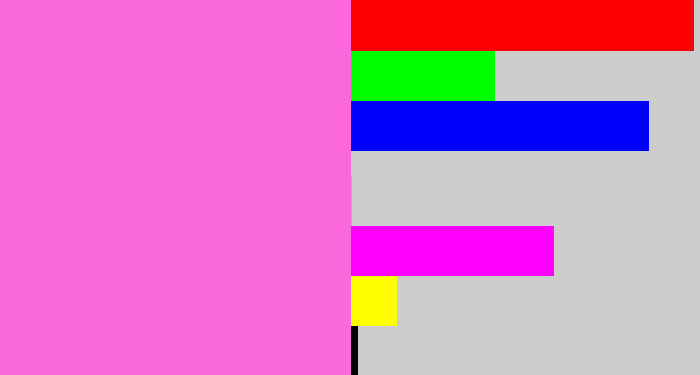 Hex color #fb69da - candy pink