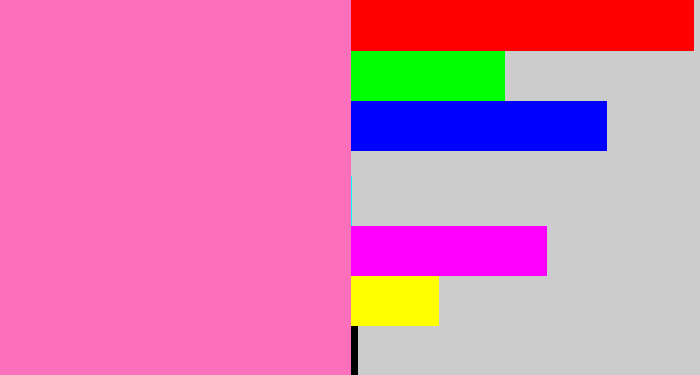 Hex color #fb6fbb - bubblegum
