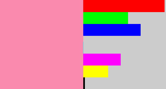 Hex color #fb8aaf - pinky