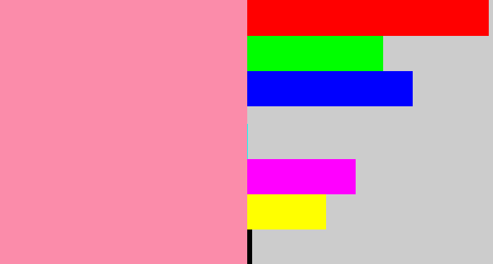 Hex color #fb8caa - pinky