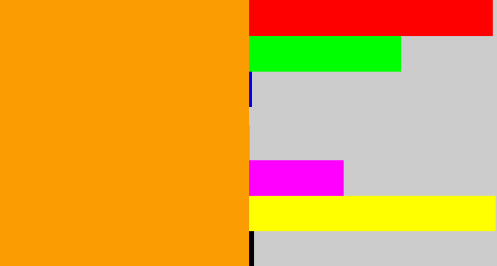 Hex color #fb9c03 - tangerine