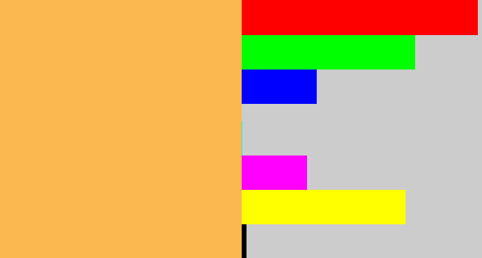 Hex color #fbb850 - butterscotch