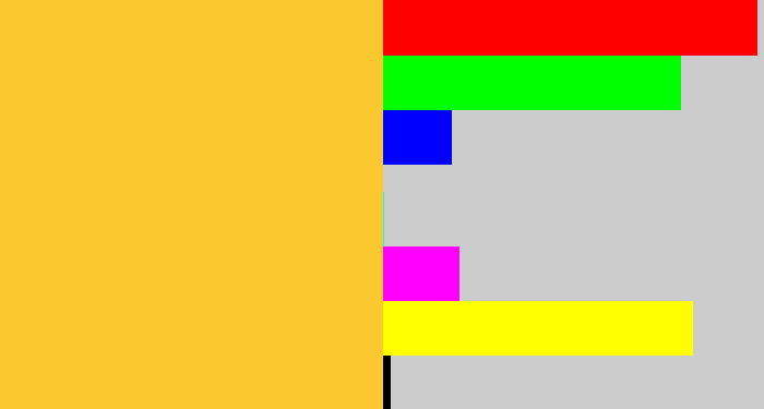 Hex color #fbc82f - macaroni and cheese