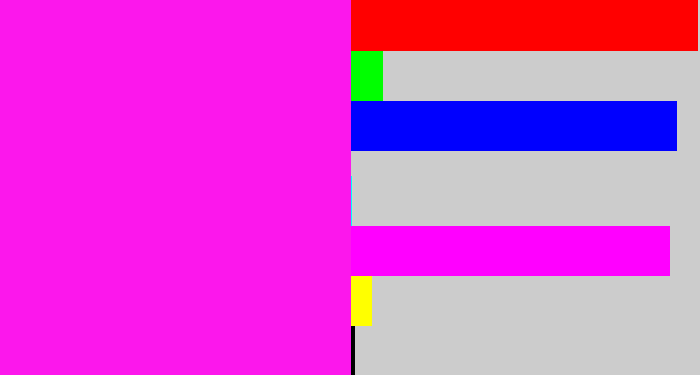 Hex color #fc17ec - pink/purple