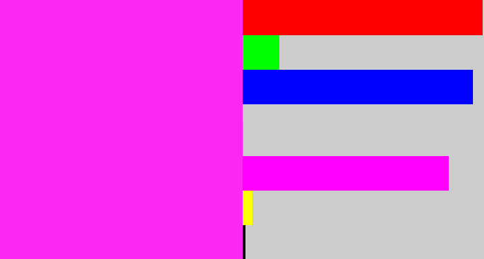 Hex color #fc27f1 - pink/purple
