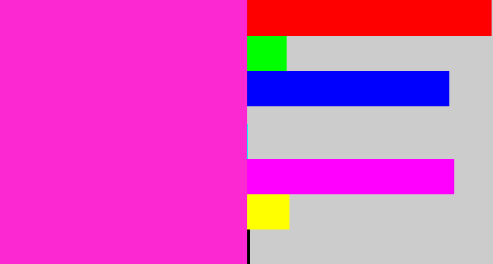 Hex color #fc28d1 - pink/purple