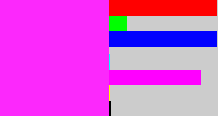 Hex color #fc28fc - pink/purple