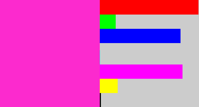 Hex color #fc2ace - pink/purple