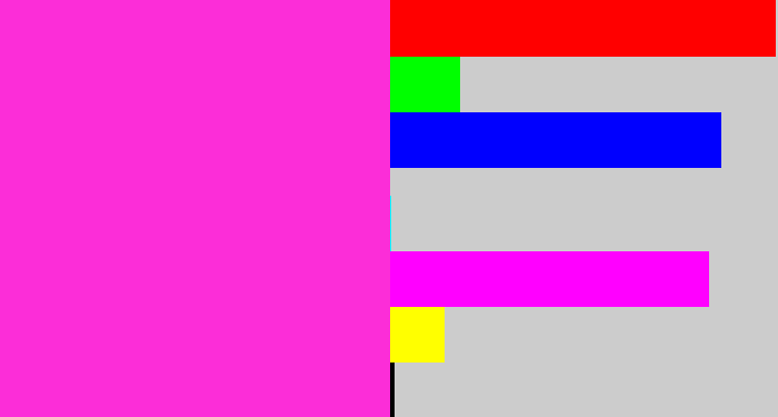 Hex color #fc2dd8 - pink/purple