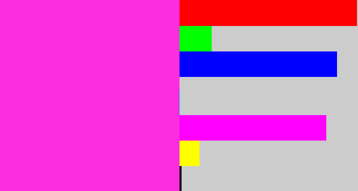 Hex color #fc2de0 - pink/purple